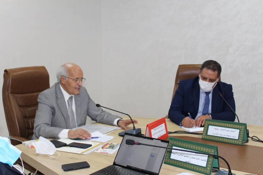 la 9ème réunion de coordination pour le suivi de la mise en œuvre de la loi cadre 51.17 au niveau de l’Université Ibn Zohr – Agadir en ce qui concerne la Région de Dakhla Oued Eddahab