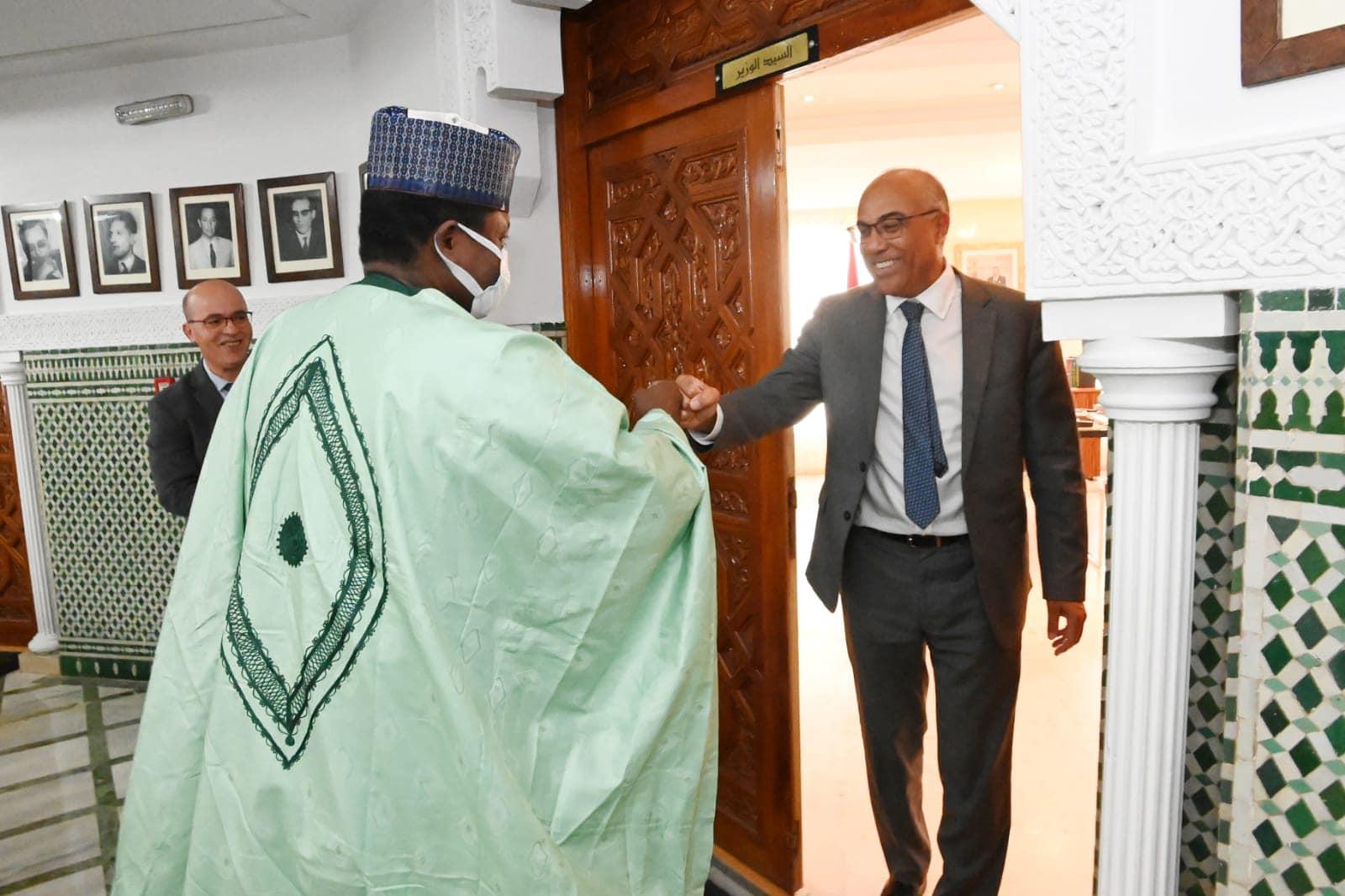 Monsieur le Ministre reçoit Monsieur l’Ambassadeur de la République fédérale du Nigéria au Maroc