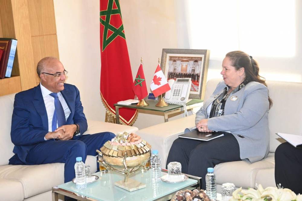 Monsieur le Ministre reçoit l’Ambassadrice Extraordinaire et Plénipotentiaire du Canada au Maroc