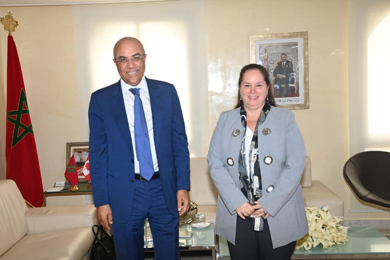 Monsieur le Ministre reçoit l’Ambassadrice Extraordinaire et Plénipotentiaire du Canada au Maroc