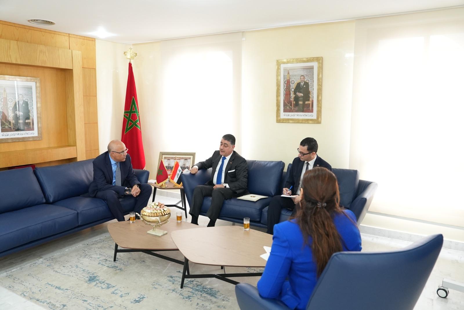 Monsieur le Ministre reçoit le Chargé d’affaires à l’Ambassade de la République d’Irak auprès du Royaume du Maroc