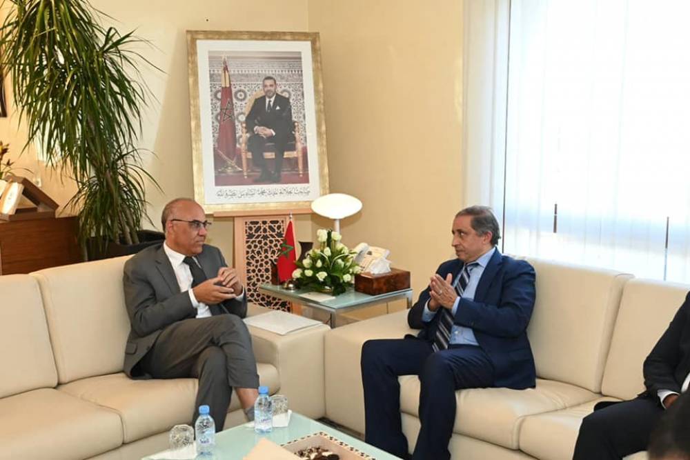 Monsieur le Ministre reçoit Monsieur le Président de la Fondation Marocaine de l'Etudiant